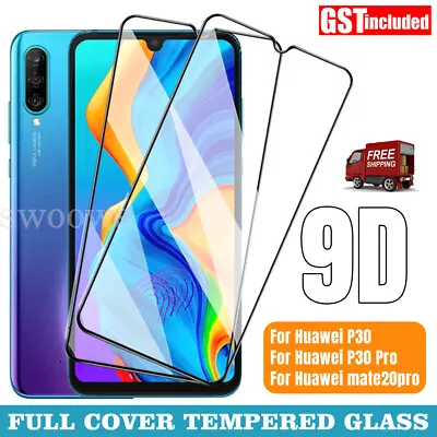 9H Full Cover Tempered Glass Screen Protector For Huawei P30 Pro Mate 20 Pro P30 • $6.50