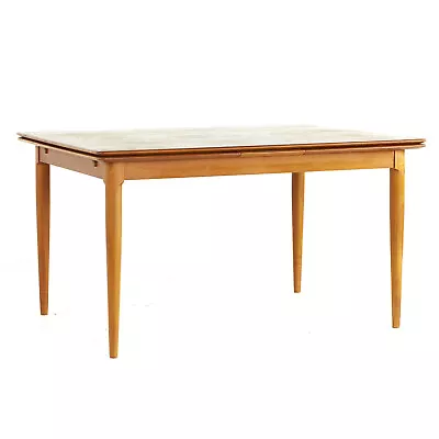 Kurt Ostervig Style Mid Century Teak Dining Room Table With Hidden Leaves • $4347