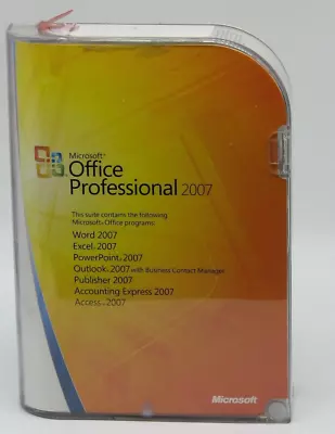 Microsoft Office Professional 2007 Full Retal Version Complete Windows Software • $32.50