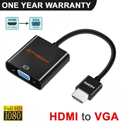1080P HDMI Male To VGA Female Video Cable Cord Converter Adapter For PC Monitor • $8.99