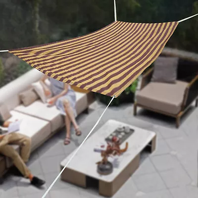 6'x12' Rectangle Sun Shade Sail Canopy Fabric Cover W/Grommets For Outdoor Patio • $16.15