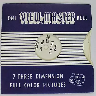 Vintage Sawyer's View Master 1950 Brussels Belgium 1953 • $9.50