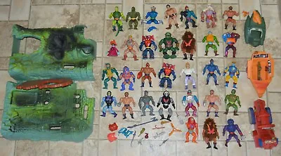 MOTU Masters Of The Universe Figures Vehicles Castle Grayskull He-man Lot Parts • $239.95