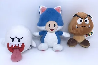 Nintendo Blue Cat Toad Boo Ghost Goomba Stuffed Plush Dolls - Super Mario Bros • $29.69