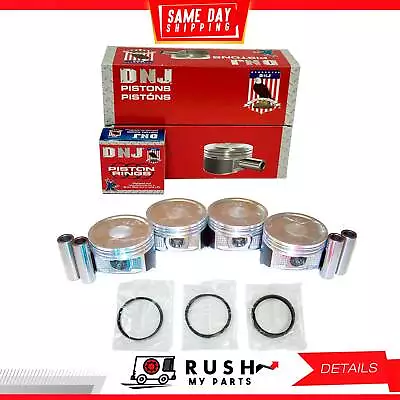 04-12 Piston And Ring Kit For Mitsubishi Eclipse 2.4L L4 SOHC 16v DNJ PRK162 • $117.29