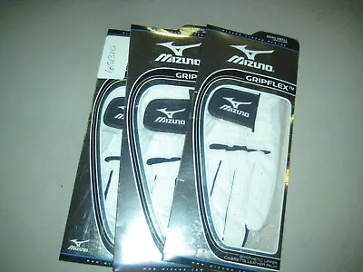 3 BRAND NEW Mizuno Grip Flex  Mens LH Small   Gloves • $27