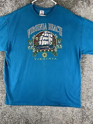 Vintage T Shirt XXL Virginia Beach VA 1995 • $19.99