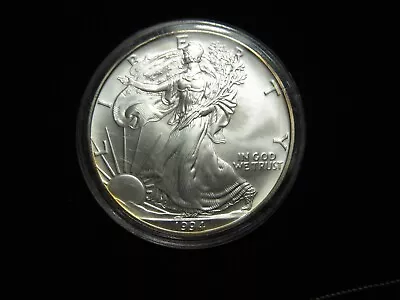 $50 • Buy American Silver Eagle DOLLAR 1994 BRILLIANT One Ounce .999 Silver Coin 
