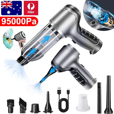 95000PA Wireless Car Vacuum Cleaner Handheld Vaccum Mini Power Suction Dust Blow • $39.69