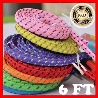 LOT Flat Braided Micro USB Charger Cable Cord Sync For Android Cell Phone 6Ft • $7.24