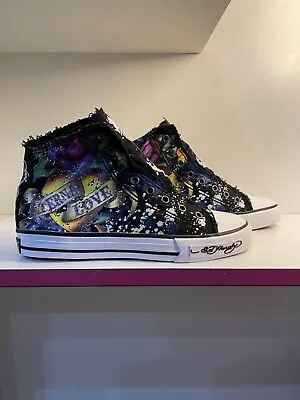 Ed Hardy Y2k Hi Top 19fhr109w Eternal Love Size 8us Women • $50