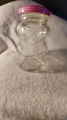 Kraft General Inc Foods Jelly Teddy Bear Shaped Clear Glass Jar W/ Lid W/ Label  • $9.99