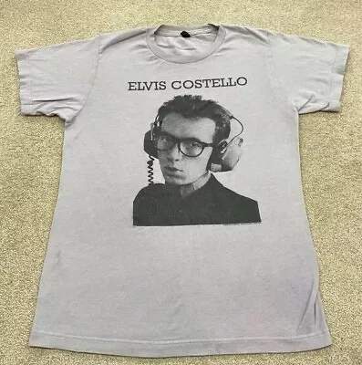 Remake Elvis Costello T Shirt Unisex Grey Shirt Remake Shirt TE7875 • $20.99