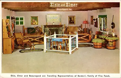 Postcard Elsie And Elmer And Beauregard Too Borden's Family Of Fine Trees • $3.88