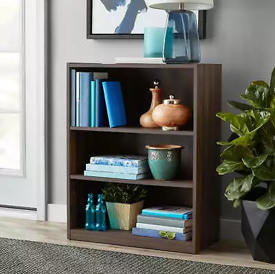 3-Shelf Bookcase With Adjustable Shelves Canyon Walnut • $27.79
