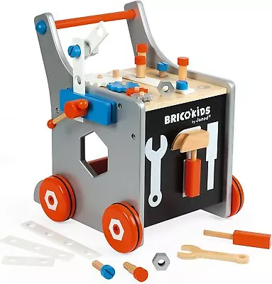 £62.99 • Buy Janod Brico Kids Magnetic Wooden DIY Walker Trolley Baby's Imaginative Playset