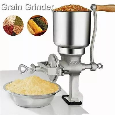 Hand Crank Grain Mill Table Clamp Manual Corn Grain Grinder For Wheat Coffee • $31.95