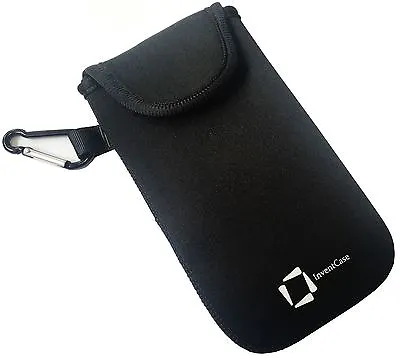 Genuine Inventcase Black Neoprene Pouch Case Cover Bag For Zte Grand X 4 • £6.49