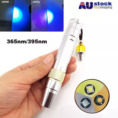 Ultra Violet LED Flashlight UV Light 365/395NM Jade Gem Inspection Lamp Torch • $15.50