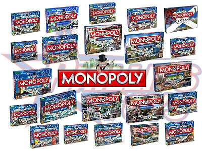 £25.99 • Buy Regional And City Monopoly Family Board Games - Manchester, Edinburgh, Cardiff