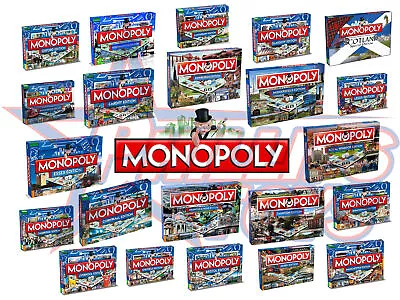 Regional And City Monopoly Family Board Games - Manchester Edinburgh Cardiff • £25.99