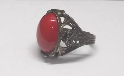 $14.99 • Buy Carnelian Dome Ring - Vintage