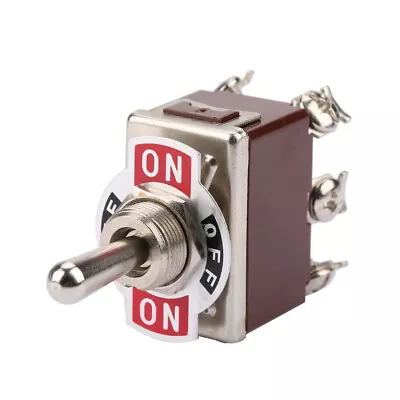 On OFF On 3 Position Momentary Toggle Switch 6 Pin 12mm 15A 250VAC Accessory • $8.65