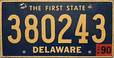 $13.98 FREE SHIPPING @@ 1990 Delaware License Plate EXPIRED • $13.98