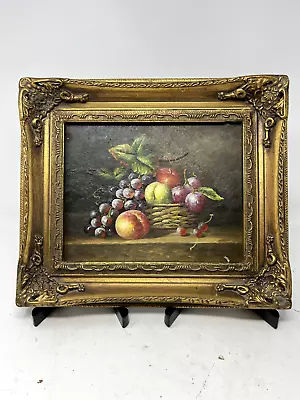 Variety Of Fruits On Table Oil Painting 13x15 • $150