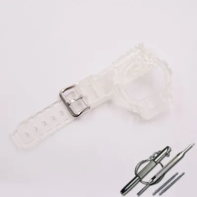 Transparent Watch Strap Case For Casioak DW6900/6600/6930/3230 Silicone BandCase • $26.84
