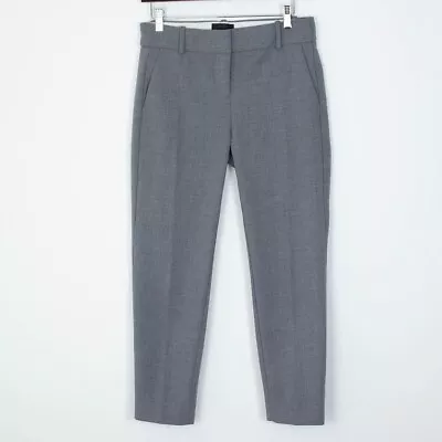 J Crew Cameron Four Season Stretch Slim Cropped Pants Heather Graphite Gray 16 • $44.99