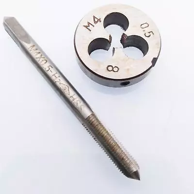 US Stock HSS M4 X 0.5mm Tap & M4 X 0.5mm Die Metric Thread Right Hand • $12.11