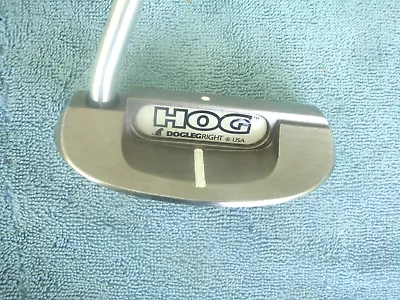 Hog Model 1005B Dogleg Right Milled Face Golf Putter 34   VERY GOOD  • $39.50