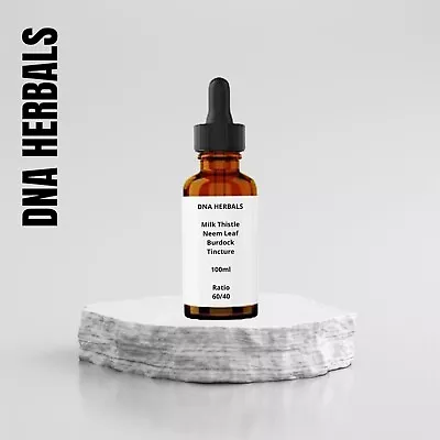 DNA HERBALS - Milk Thistle & Neem Leaf & Burdock Tincture - 100ml • £16.81