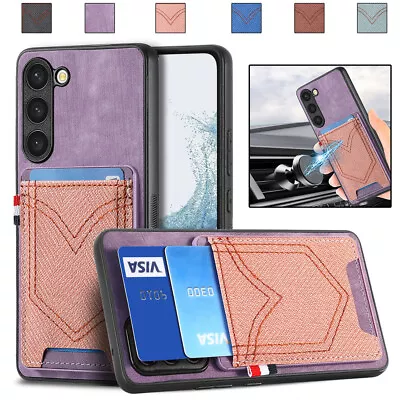 For Samsung Galaxy Note20 10 9 M62 Vintage Cowboy Pattern Card Pocket Phone Case • $10.30