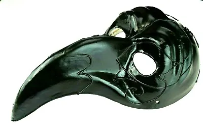 $17.95 • Buy Black Plague Doctor Mask Long Nose Raven Bird Mask Halloween Cosplay Costume
