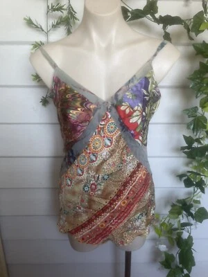 $19.95 • Buy Julie Mango Satin Boho Blouse Suits Size 8