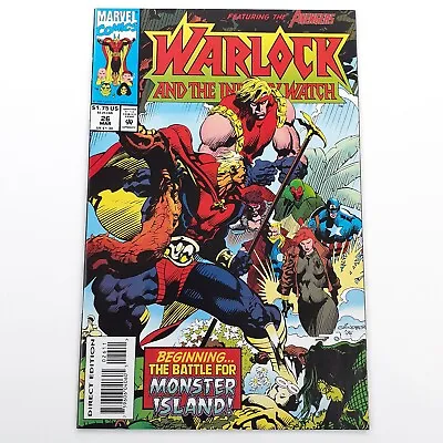 Warlock Infinity Watch 26 Monster Island Marvel Comic PICS VF 8.5 UNREAD 30TH • $5.23