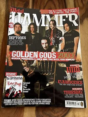 Metal Hammer Magazine Golden Gods 2003 Deftones Him Marilyn Manson Amen July  • $24.99