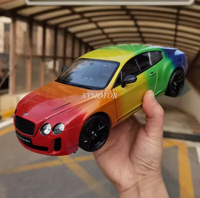 $97.61 • Buy Welly 1/18 Bentley Continental GT Rainbow Diecast Metal Model Car Toys Ornament