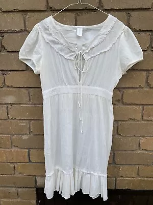 Women's Gorgeous ZIMMERMANN Prairie Style Delicate White Dress SIZE 3 & RRP $329 • $75