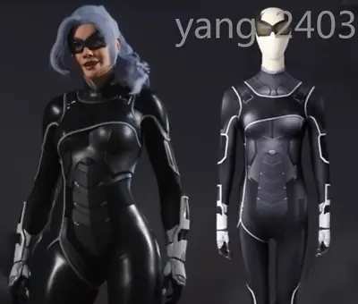 Spider-Man Black Cat Jumpsuits Blinder Halloween Cosplay Costume Marvel Prop • $50.15