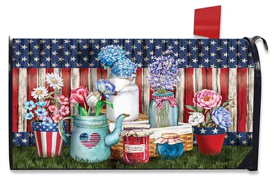 American Picnic Summer Large Mailbox Cover Patriotic Oversized Briarwood Lane • $19.99