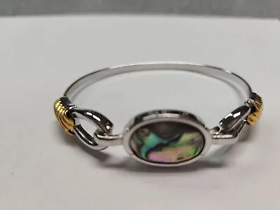 Avon Silver And Gold Tone Abalone Bracelet  MIB • $11.95