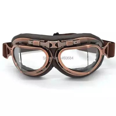 Evomosa Vintage  Pilot Flying Goggles Outdoor Sports Goggle Glasses For Motor • $13.99