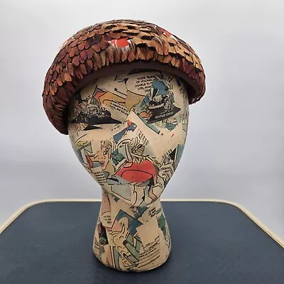 11  Vintage Paper Decoupage Mannequin Display Head - Great For Hats - Art Decor • $58