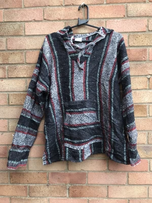 £15 • Buy Adults Baja Hippy Top Jumper Festival Hoodie Size XL