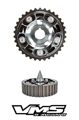 Gunmetal Vms Racing Adjustable Cam Gear + Spiked Bolt For Honda Sohc D15 D16  • $79.88