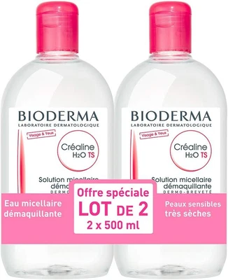 £21.99 • Buy Bioderma Crealine TS H2O Micelle Solution 2 X 500ml