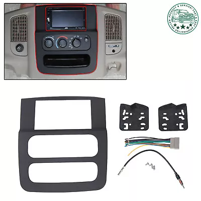 Double Din Dash Install Bezel Panel Radio Mount Kit Fits 2002 03 04 05 Dodge Ram • $16.99